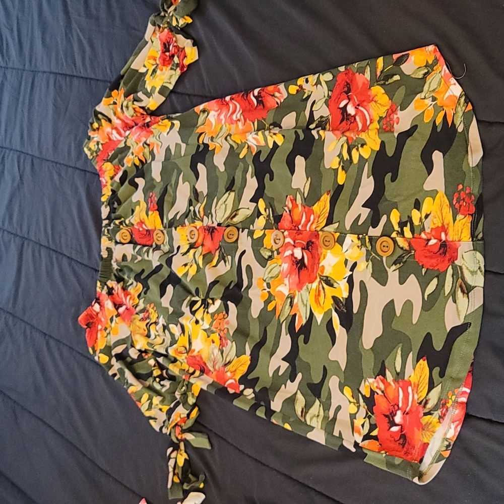 Camouflage mini dress